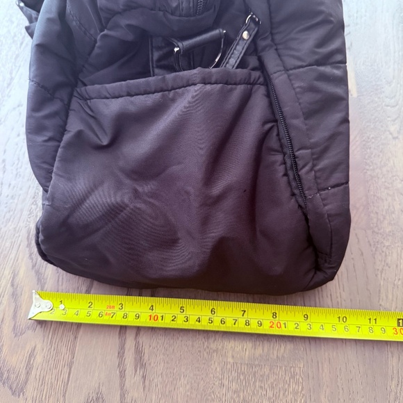 Black Foxy Jeans Nylon Duffle Bag Weekender Carryall Bag Zebra Interior - Picture 4 of 5